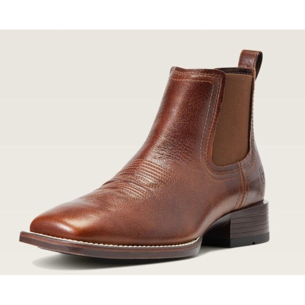 Ariat® (Men's 10 WIDE) Booker™ Chelsea Wide Square Toe Western Boot, Royal Brown